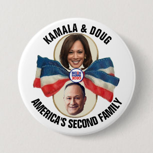 Badge Rond 7,6 Cm Kamala et Doug 2020