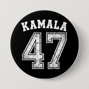 Badge Rond 7,6 Cm Kamala Harris 47 Présidente Pour Le Peuple