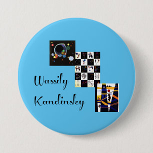 Badge Rond 7,6 Cm Kandinsky - Trois de ses oeuvres célèbres