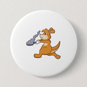 Badge Rond 7,6 Cm Kangaroo as Cook