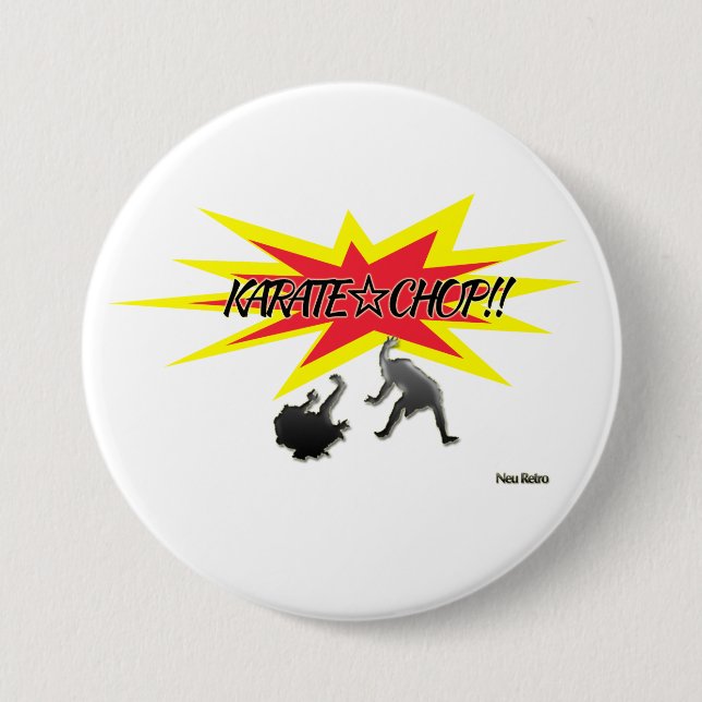 BADGE ROND 7,6 CM KARATE☆CHOP!! (Devant)
