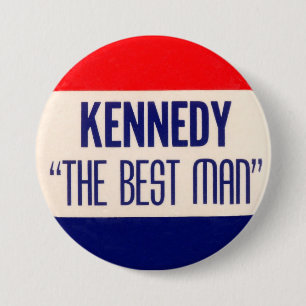 Badge Rond 7,6 Cm Kennedy "le meilleur homme "