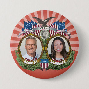 Badge Rond 7,6 Cm Kennedy Shanahan 2024 - Campagne collective