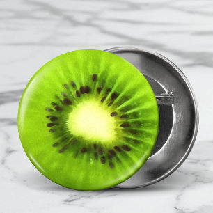 Badge Rond 7,6 Cm Kiwis peints