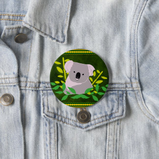 Badge Rond 7,6 Cm Koala