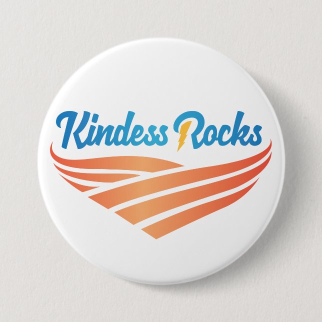 Badge Rond 7,6 Cm La gentillesse bascule le bouton (Devant)