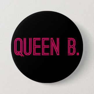Badge Rond 7,6 Cm La Reine B. Button (roses indien)