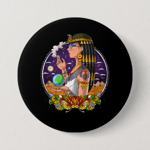 Badge Rond 7,6 Cm La reine égyptienne Cléopatra