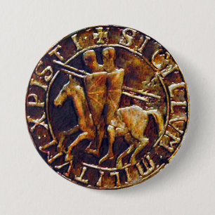 Badge Rond 7,6 Cm Lac Medieval des Knights