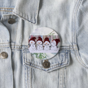Badge Rond 7,6 Cm L'amitié réchauffe une journée froide