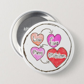 Badge Rond 7,6 Cm L'Amour Correspond À Chaque Épingle De Problème