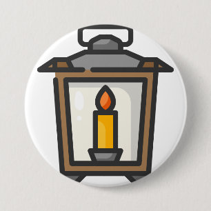 Badge Rond 7,6 Cm lanterne