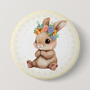 Badge Rond 7,6 Cm Lapin bébé