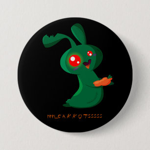 Badge Rond 7,6 Cm Lapin de zombi