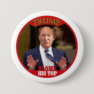 Badge Rond 7,6 Cm L'atout souffle son dessus