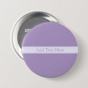 Badge Rond 7,6 Cm Lavande Lumière Personnalisable Purple