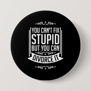 Badge Rond 7,6 Cm L'avocat peut le Divorcer