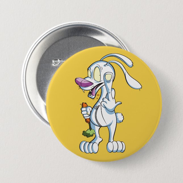 BADGE ROND 7,6 CM LE BUNNY DE L'UG_2 (Devant & derrière)