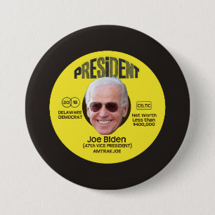 Badge Rond 7,6 Cm Le disque de Joe Biden