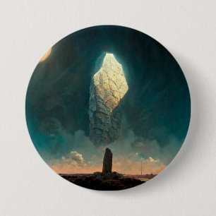 Badge Rond 7,6 Cm Le Monolithe 3 Imaginaire Sci-Fi