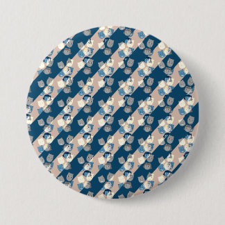 Badge Rond 7,6 Cm Le Motif Arrière - plan des Sbuirrels
