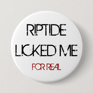 BADGE ROND 7,6 CM LE RAZ DE COURANT M'A LÉCHÉ BOUTON