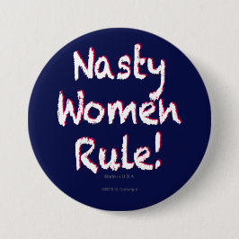 Badge Rond 7,6 Cm Le règne des femmes malveillantes