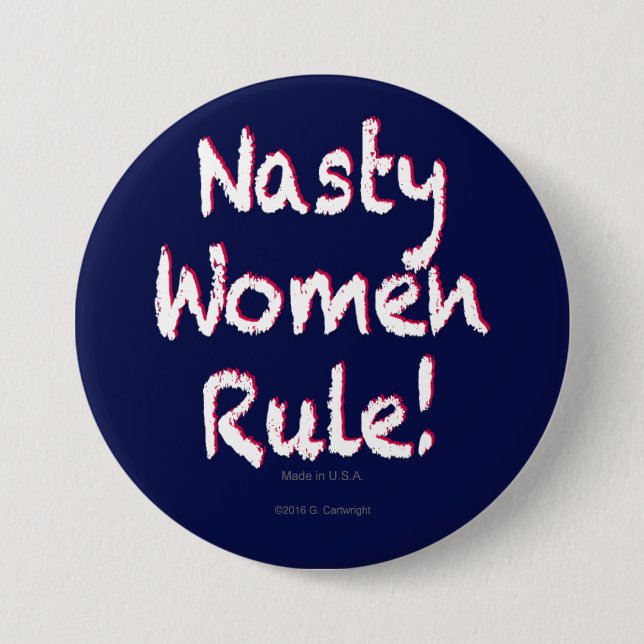 Badge Rond 7,6 Cm Le règne des femmes malveillantes (Devant)