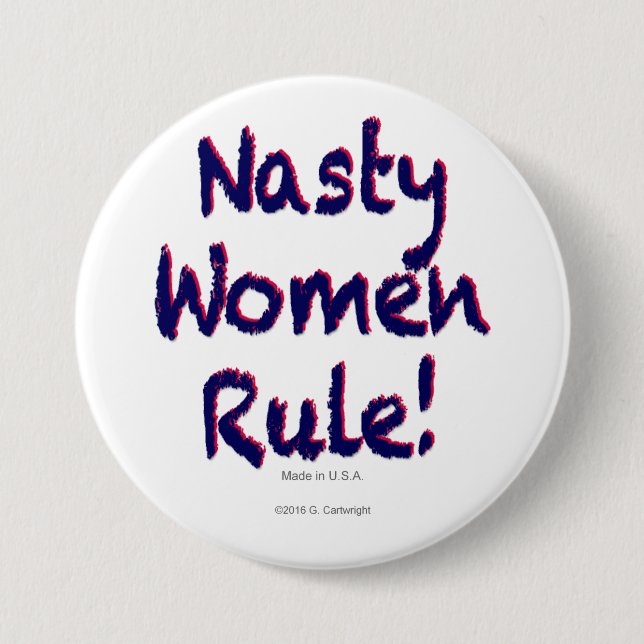 Badge Rond 7,6 Cm Le règne des femmes malveillantes (Devant)