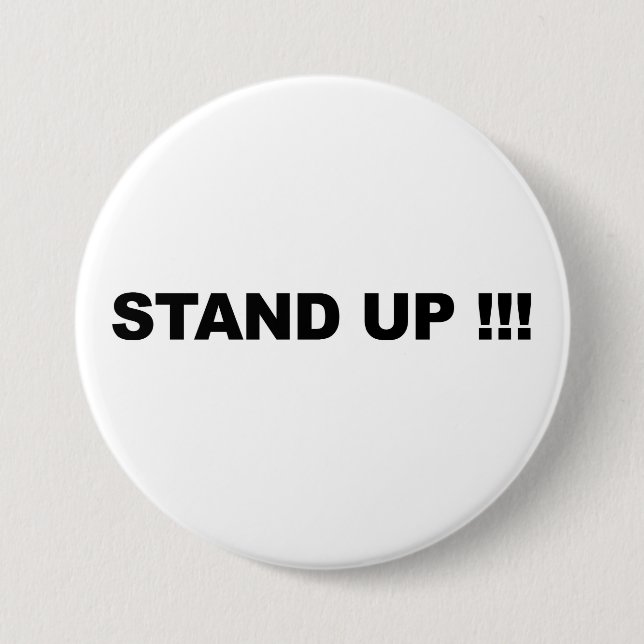 Badge Rond 7,6 Cm Levez-Vous ! (Devant)