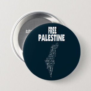 Badge Rond 7,6 Cm Libérez la Palestine Arabe Palestinienne Gaza