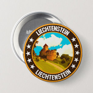 Badge Rond 7,6 Cm Liechtenstein