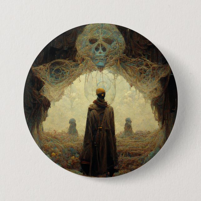 Badge Rond 7,6 Cm L'Imaginaire foncé Entryway Sci-Fi (Devant)