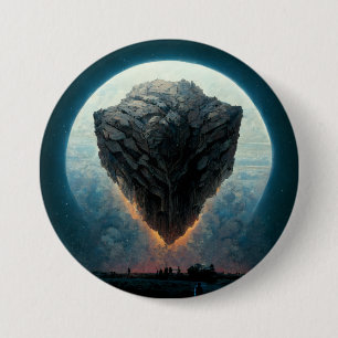 Badge Rond 7,6 Cm L'Imaginaire Monolithe Sci-Fi Art