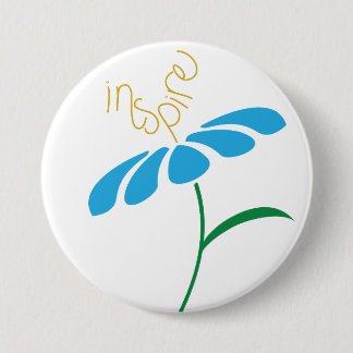 Badge Rond 7,6 Cm L'inspiration élève le bouton