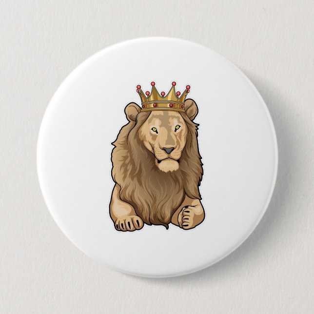 Badge Rond 7,6 Cm Lion King (Devant)