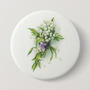 Badge Rond 7,6 Cm Lis de Pâques de dévotions de vallée