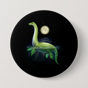 Badge Rond 7,6 Cm Loch Ness Monster