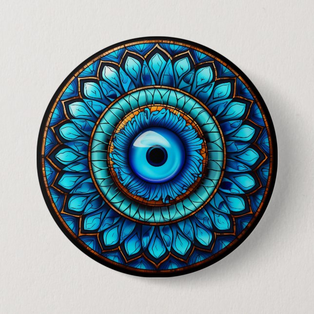 Badge Rond 7,6 Cm L'oeil du dragon (Devant)