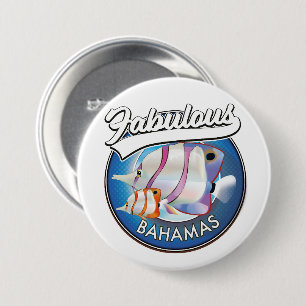 Badge Rond 7,6 Cm Logo fabuleux des Bahamas