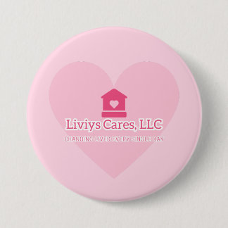 Badge Rond 7,6 Cm Logo Liviys Cares