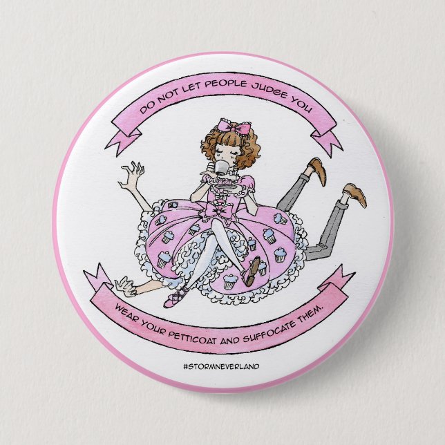 Badge Rond 7,6 Cm Lolita doux suffoquent (Devant)