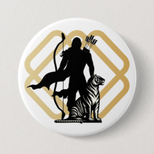 Badge Rond 7,6 Cm Lord Ayyappan