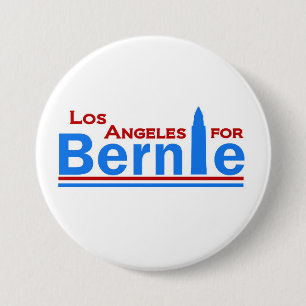 Badge Rond 7,6 Cm Los Angeles pour Bernie