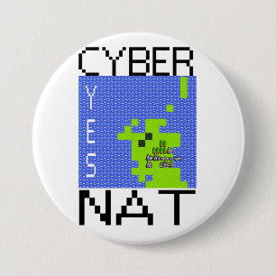 Badge Rond 7,6 Cm Lrg d'insigne de CYBERNAT
