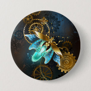 Badge Rond 7,6 Cm Luciole de vapeur