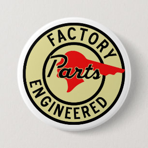 Badge Rond 7,6 Cm L'usine vintage de Pontiac partie le signe