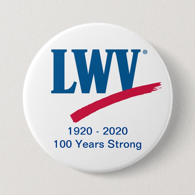 Badge Rond 7,6 Cm LWV 100 Years Strong Button (Devant)