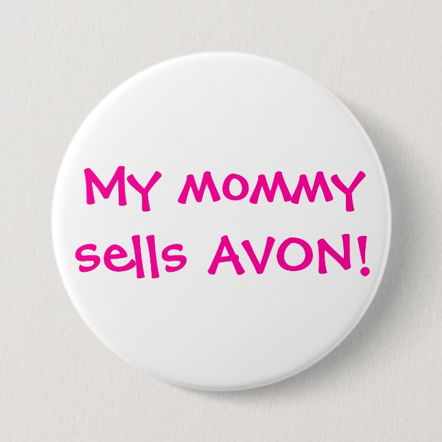 Badge Rond 7,6 Cm Ma maman vend Avon (Devant)