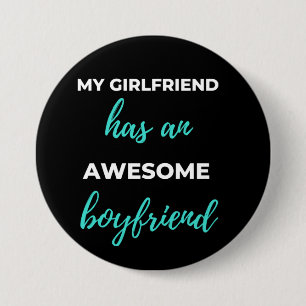 Badge Rond 7,6 Cm Ma Petite Amie A Un Ami Génial